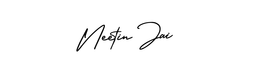 How to Draw Neetin Jai signature style? AmerikaSignatureDemo-Regular is a latest design signature styles for name Neetin Jai. Neetin Jai signature style 3 images and pictures png