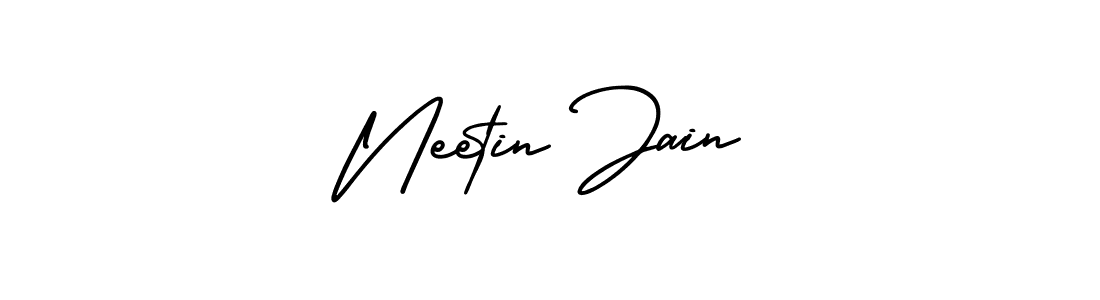 How to Draw Neetin Jain signature style? AmerikaSignatureDemo-Regular is a latest design signature styles for name Neetin Jain. Neetin Jain signature style 3 images and pictures png