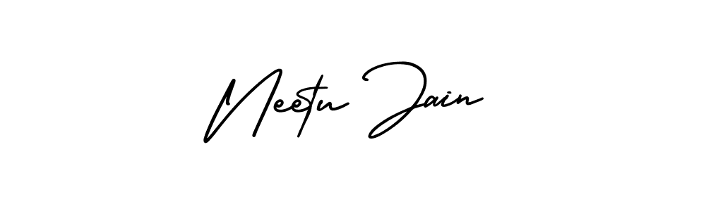 Make a beautiful signature design for name Neetu Jain. With this signature (AmerikaSignatureDemo-Regular) style, you can create a handwritten signature for free. Neetu Jain signature style 3 images and pictures png