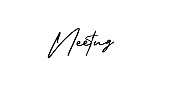 Neetug stylish signature style. Best Handwritten Sign (AmerikaSignatureDemo-Regular) for my name. Handwritten Signature Collection Ideas for my name Neetug. Neetug signature style 3 images and pictures png