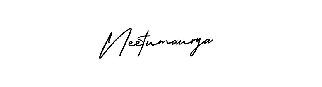 You should practise on your own different ways (AmerikaSignatureDemo-Regular) to write your name (Neetumaurya) in signature. don't let someone else do it for you. Neetumaurya signature style 3 images and pictures png