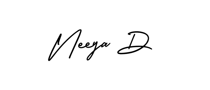 See photos of Neeya D official signature by Spectra . Check more albums & portfolios. Read reviews & check more about AmerikaSignatureDemo-Regular font. Neeya D signature style 3 images and pictures png