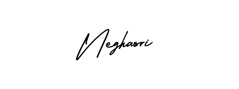 The best way (AmerikaSignatureDemo-Regular) to make a short signature is to pick only two or three words in your name. The name Neghasri include a total of six letters. For converting this name. Neghasri signature style 3 images and pictures png