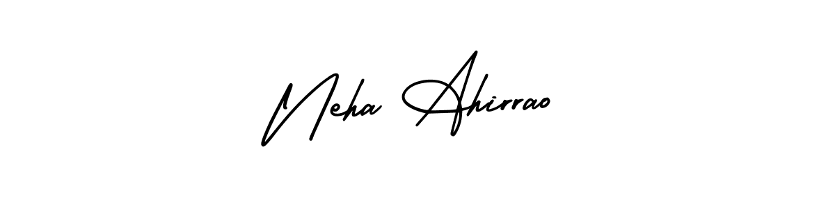 This is the best signature style for the Neha Ahirrao name. Also you like these signature font (AmerikaSignatureDemo-Regular). Mix name signature. Neha Ahirrao signature style 3 images and pictures png