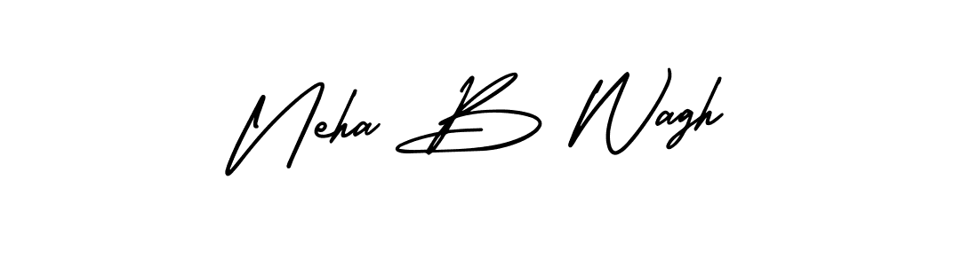 Similarly AmerikaSignatureDemo-Regular is the best handwritten signature design. Signature creator online .You can use it as an online autograph creator for name Neha B Wagh. Neha B Wagh signature style 3 images and pictures png