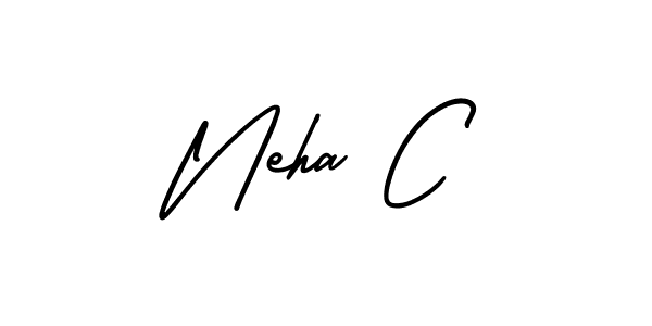 Make a beautiful signature design for name Neha C. Use this online signature maker to create a handwritten signature for free. Neha C signature style 3 images and pictures png