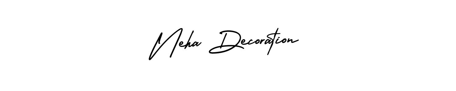 Design your own signature with our free online signature maker. With this signature software, you can create a handwritten (AmerikaSignatureDemo-Regular) signature for name Neha Decoration. Neha Decoration signature style 3 images and pictures png