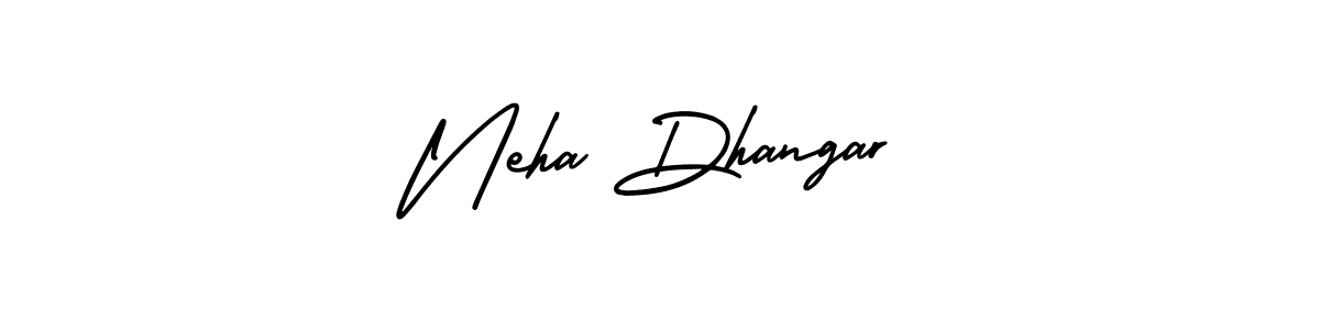 Use a signature maker to create a handwritten signature online. With this signature software, you can design (AmerikaSignatureDemo-Regular) your own signature for name Neha Dhangar. Neha Dhangar signature style 3 images and pictures png