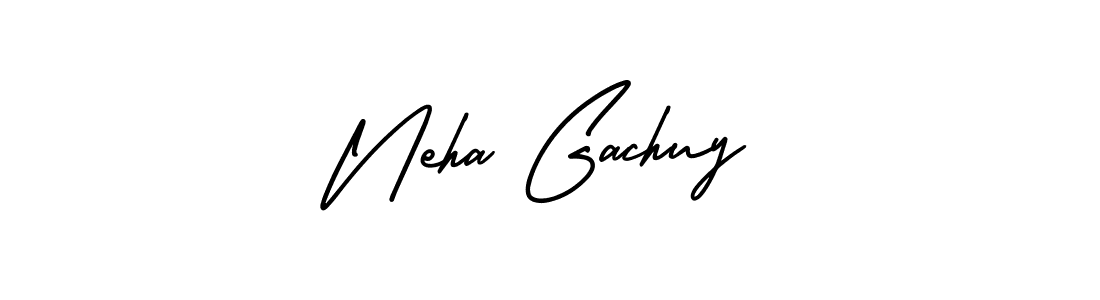 How to make Neha Gachuy signature? AmerikaSignatureDemo-Regular is a professional autograph style. Create handwritten signature for Neha Gachuy name. Neha Gachuy signature style 3 images and pictures png