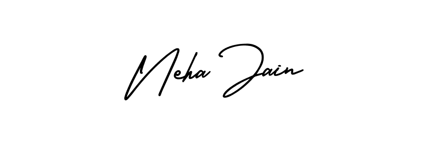 Create a beautiful signature design for name Neha Jain. With this signature (AmerikaSignatureDemo-Regular) fonts, you can make a handwritten signature for free. Neha Jain signature style 3 images and pictures png