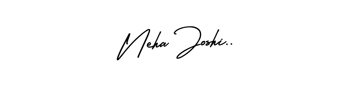 You should practise on your own different ways (AmerikaSignatureDemo-Regular) to write your name (Neha Joshi..) in signature. don't let someone else do it for you. Neha Joshi.. signature style 3 images and pictures png