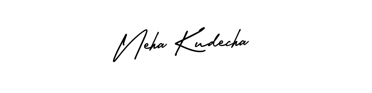 Neha Kudecha stylish signature style. Best Handwritten Sign (AmerikaSignatureDemo-Regular) for my name. Handwritten Signature Collection Ideas for my name Neha Kudecha. Neha Kudecha signature style 3 images and pictures png