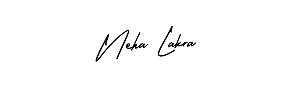 It looks lik you need a new signature style for name Neha Lakra. Design unique handwritten (AmerikaSignatureDemo-Regular) signature with our free signature maker in just a few clicks. Neha Lakra signature style 3 images and pictures png