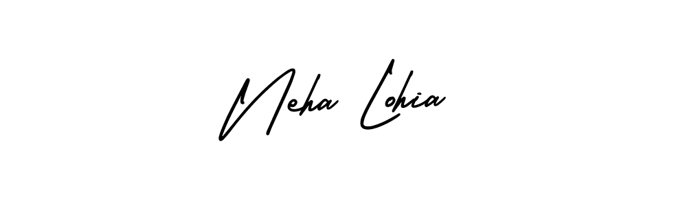 Best and Professional Signature Style for Neha Lohia. AmerikaSignatureDemo-Regular Best Signature Style Collection. Neha Lohia signature style 3 images and pictures png