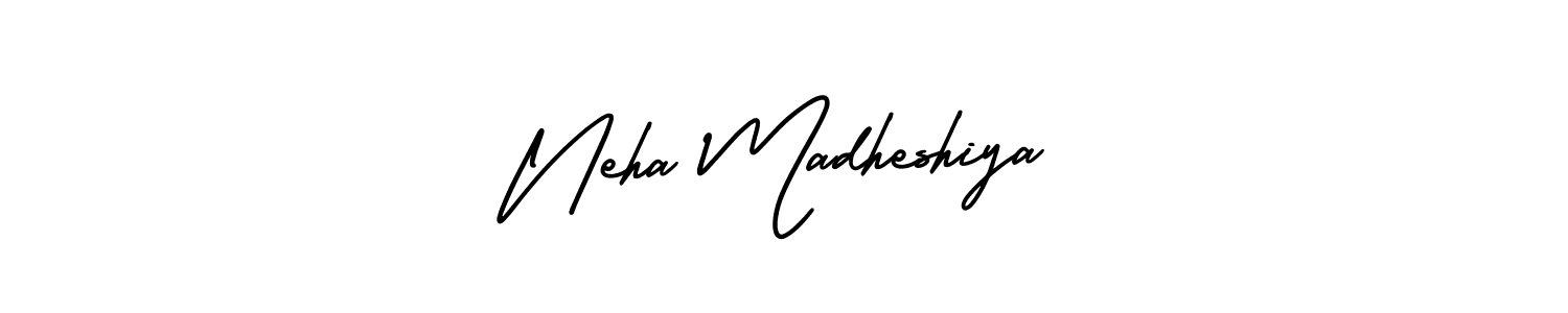 Similarly AmerikaSignatureDemo-Regular is the best handwritten signature design. Signature creator online .You can use it as an online autograph creator for name Neha Madheshiya. Neha Madheshiya signature style 3 images and pictures png
