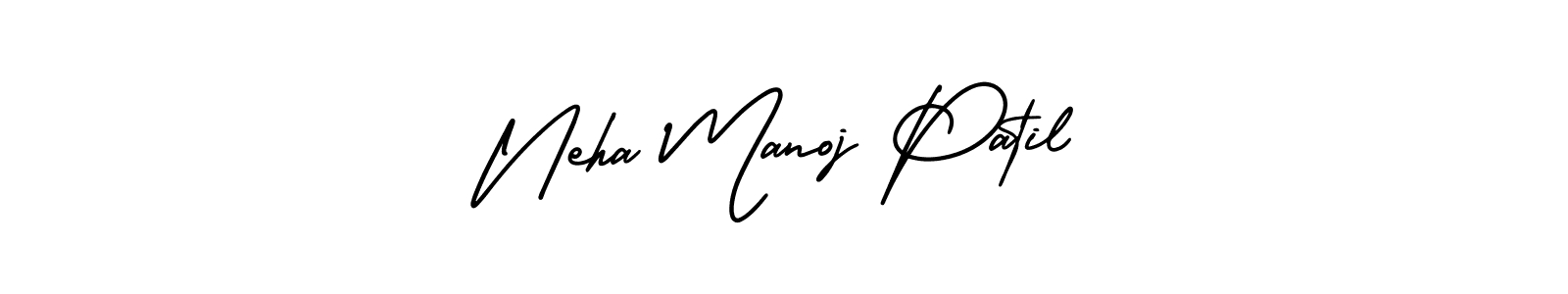 Create a beautiful signature design for name Neha Manoj Patil. With this signature (AmerikaSignatureDemo-Regular) fonts, you can make a handwritten signature for free. Neha Manoj Patil signature style 3 images and pictures png