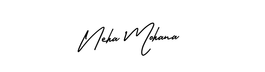 Use a signature maker to create a handwritten signature online. With this signature software, you can design (AmerikaSignatureDemo-Regular) your own signature for name Neha Mohana. Neha Mohana signature style 3 images and pictures png