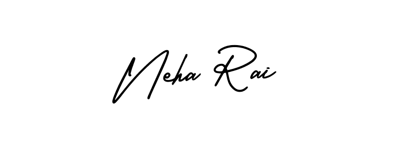 This is the best signature style for the Neha Rai name. Also you like these signature font (AmerikaSignatureDemo-Regular). Mix name signature. Neha Rai signature style 3 images and pictures png