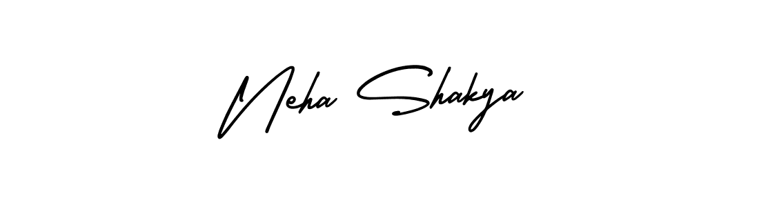 Design your own signature with our free online signature maker. With this signature software, you can create a handwritten (AmerikaSignatureDemo-Regular) signature for name Neha Shakya. Neha Shakya signature style 3 images and pictures png