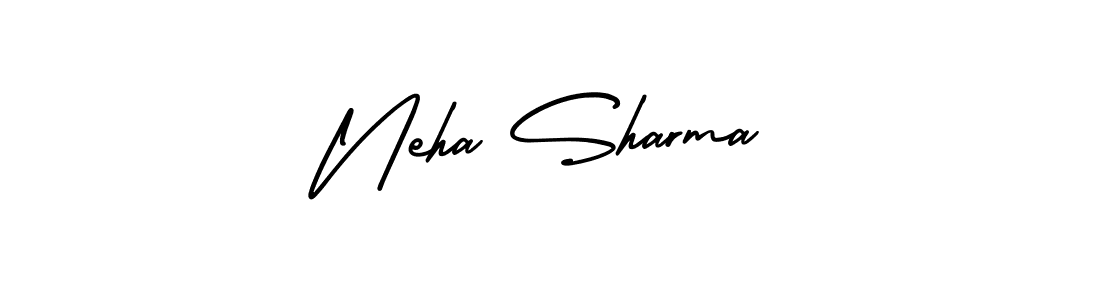 How to make Neha Sharma name signature. Use AmerikaSignatureDemo-Regular style for creating short signs online. This is the latest handwritten sign. Neha Sharma signature style 3 images and pictures png