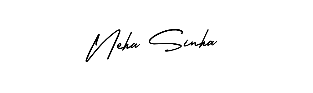 How to make Neha Sinha name signature. Use AmerikaSignatureDemo-Regular style for creating short signs online. This is the latest handwritten sign. Neha Sinha signature style 3 images and pictures png