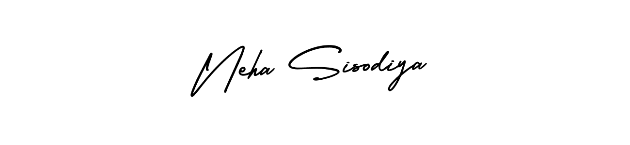 This is the best signature style for the Neha Sisodiya name. Also you like these signature font (AmerikaSignatureDemo-Regular). Mix name signature. Neha Sisodiya signature style 3 images and pictures png