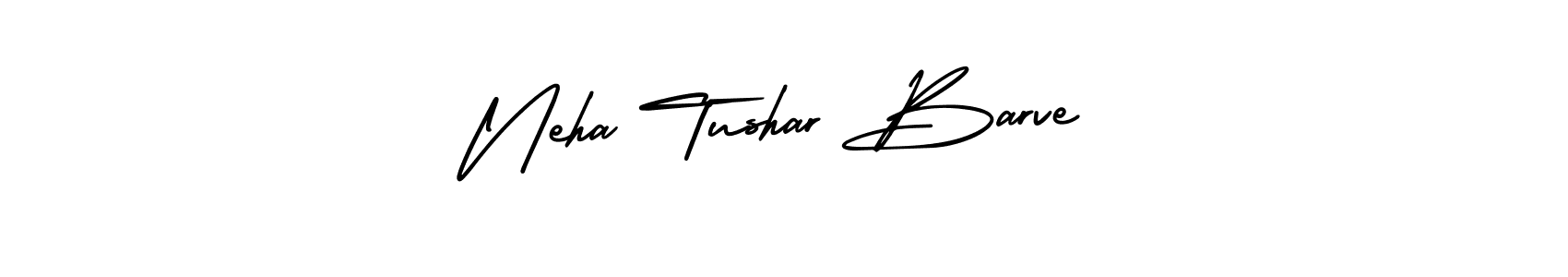It looks lik you need a new signature style for name Neha Tushar Barve. Design unique handwritten (AmerikaSignatureDemo-Regular) signature with our free signature maker in just a few clicks. Neha Tushar Barve signature style 3 images and pictures png