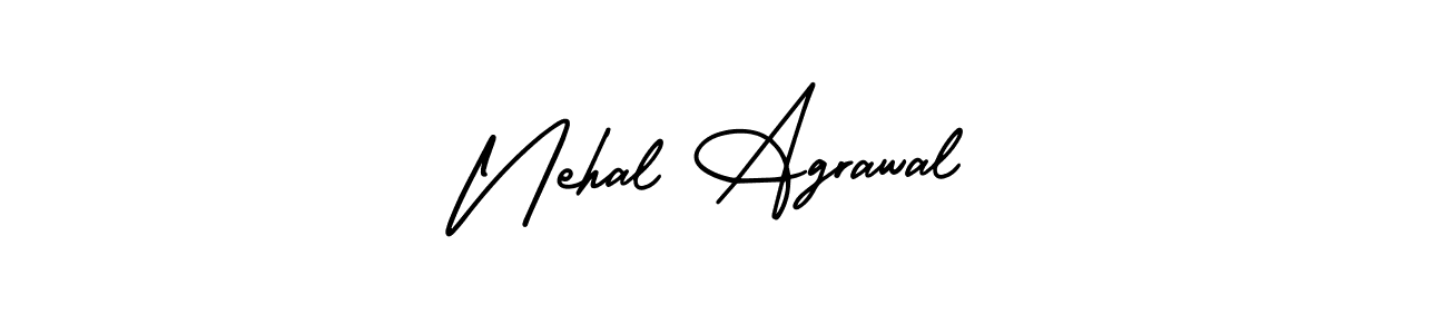 Use a signature maker to create a handwritten signature online. With this signature software, you can design (AmerikaSignatureDemo-Regular) your own signature for name Nehal Agrawal. Nehal Agrawal signature style 3 images and pictures png