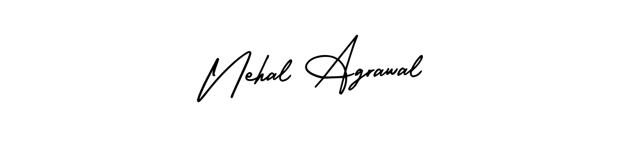 Use a signature maker to create a handwritten signature online. With this signature software, you can design (AmerikaSignatureDemo-Regular) your own signature for name Nehal Agrawal. Nehal Agrawal signature style 3 images and pictures png