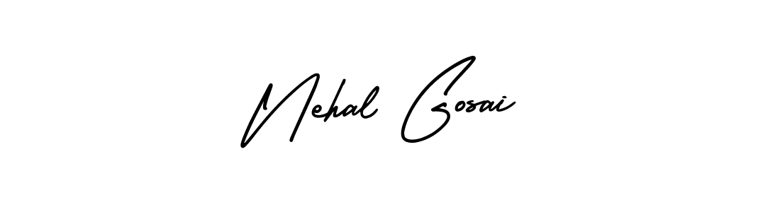 Make a beautiful signature design for name Nehal Gosai. Use this online signature maker to create a handwritten signature for free. Nehal Gosai signature style 3 images and pictures png