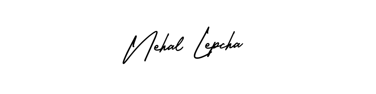 Design your own signature with our free online signature maker. With this signature software, you can create a handwritten (AmerikaSignatureDemo-Regular) signature for name Nehal Lepcha. Nehal Lepcha signature style 3 images and pictures png