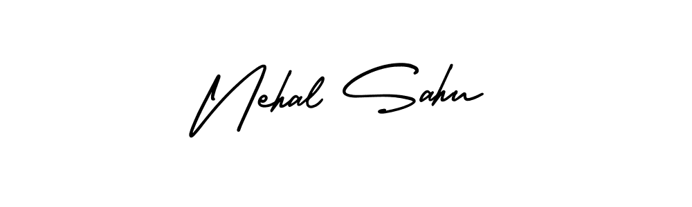 It looks lik you need a new signature style for name Nehal Sahu. Design unique handwritten (AmerikaSignatureDemo-Regular) signature with our free signature maker in just a few clicks. Nehal Sahu signature style 3 images and pictures png