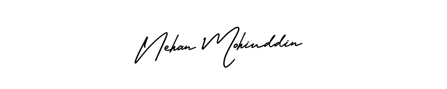 Similarly AmerikaSignatureDemo-Regular is the best handwritten signature design. Signature creator online .You can use it as an online autograph creator for name Nehan Mohiuddin. Nehan Mohiuddin signature style 3 images and pictures png