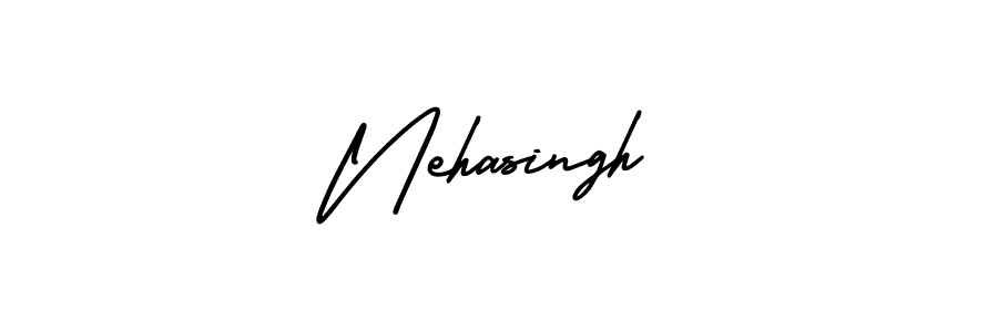 if you are searching for the best signature style for your name Nehasingh. so please give up your signature search. here we have designed multiple signature styles  using AmerikaSignatureDemo-Regular. Nehasingh signature style 3 images and pictures png