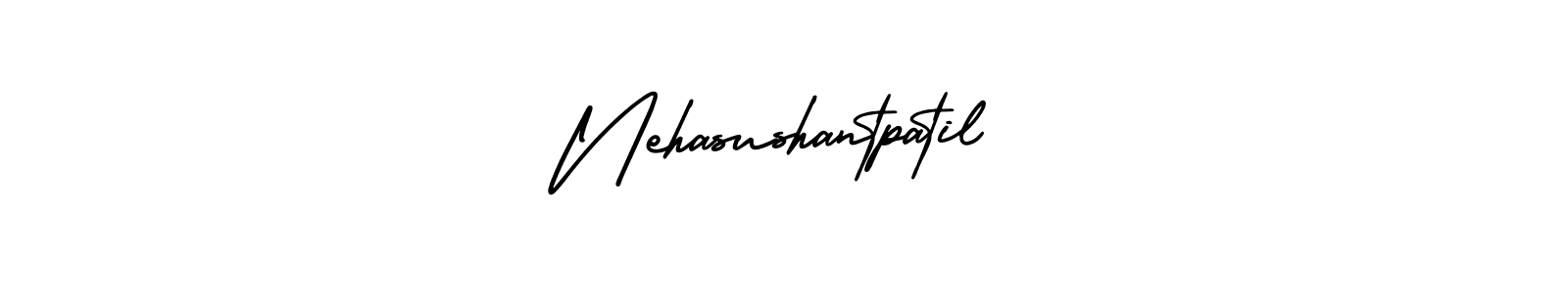 How to make Nehasushantpatil name signature. Use AmerikaSignatureDemo-Regular style for creating short signs online. This is the latest handwritten sign. Nehasushantpatil signature style 3 images and pictures png