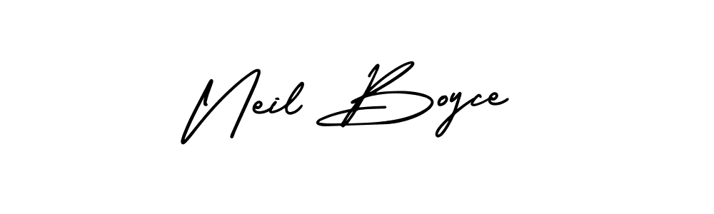 Use a signature maker to create a handwritten signature online. With this signature software, you can design (AmerikaSignatureDemo-Regular) your own signature for name Neil Boyce. Neil Boyce signature style 3 images and pictures png