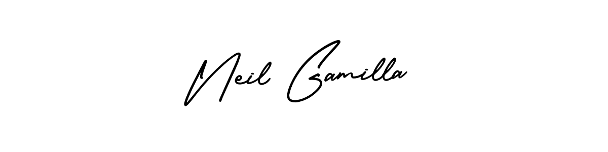 See photos of Neil Gamilla official signature by Spectra . Check more albums & portfolios. Read reviews & check more about AmerikaSignatureDemo-Regular font. Neil Gamilla signature style 3 images and pictures png