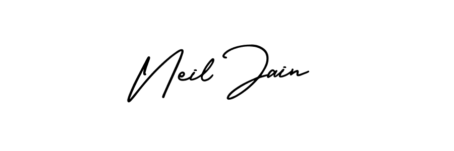 if you are searching for the best signature style for your name Neil Jain. so please give up your signature search. here we have designed multiple signature styles  using AmerikaSignatureDemo-Regular. Neil Jain signature style 3 images and pictures png