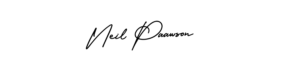 Check out images of Autograph of Neil Paawson name. Actor Neil Paawson Signature Style. AmerikaSignatureDemo-Regular is a professional sign style online. Neil Paawson signature style 3 images and pictures png