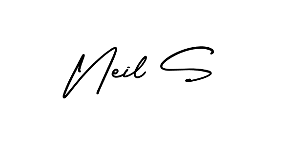 if you are searching for the best signature style for your name Neil S. so please give up your signature search. here we have designed multiple signature styles  using AmerikaSignatureDemo-Regular. Neil S signature style 3 images and pictures png