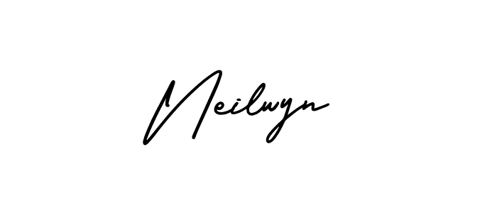 How to make Neilwyn signature? AmerikaSignatureDemo-Regular is a professional autograph style. Create handwritten signature for Neilwyn name. Neilwyn signature style 3 images and pictures png