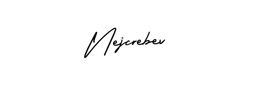if you are searching for the best signature style for your name Nejcrebev. so please give up your signature search. here we have designed multiple signature styles  using AmerikaSignatureDemo-Regular. Nejcrebev signature style 3 images and pictures png