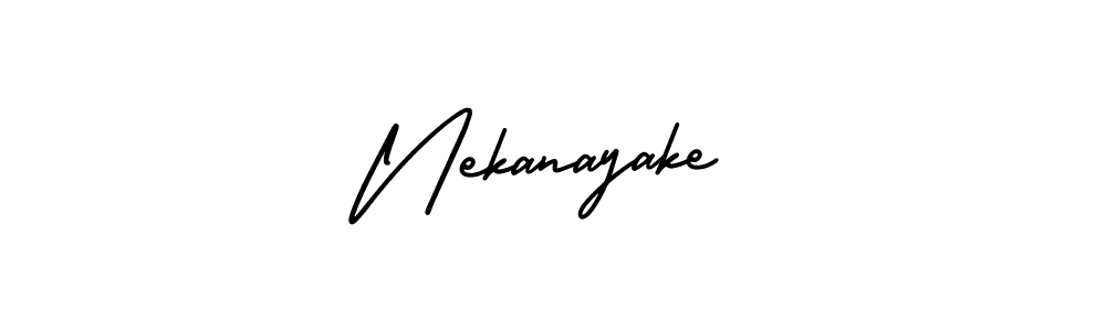 It looks lik you need a new signature style for name Nekanayake. Design unique handwritten (AmerikaSignatureDemo-Regular) signature with our free signature maker in just a few clicks. Nekanayake signature style 3 images and pictures png