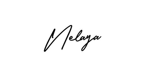 How to Draw Nelaya signature style? AmerikaSignatureDemo-Regular is a latest design signature styles for name Nelaya. Nelaya signature style 3 images and pictures png