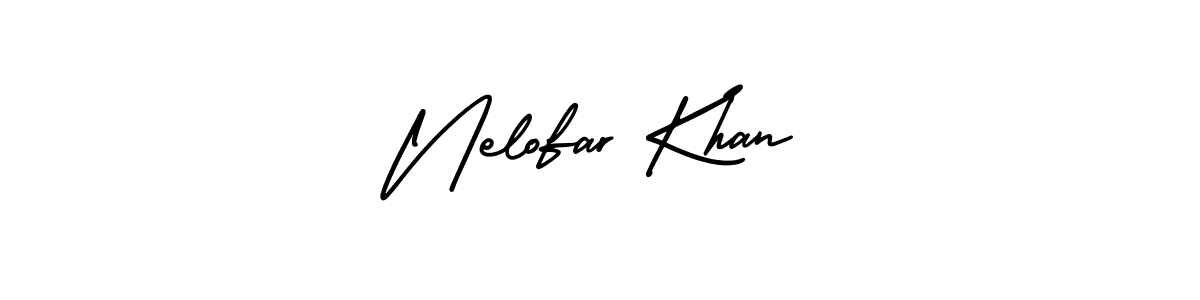 Similarly AmerikaSignatureDemo-Regular is the best handwritten signature design. Signature creator online .You can use it as an online autograph creator for name Nelofar Khan. Nelofar Khan signature style 3 images and pictures png