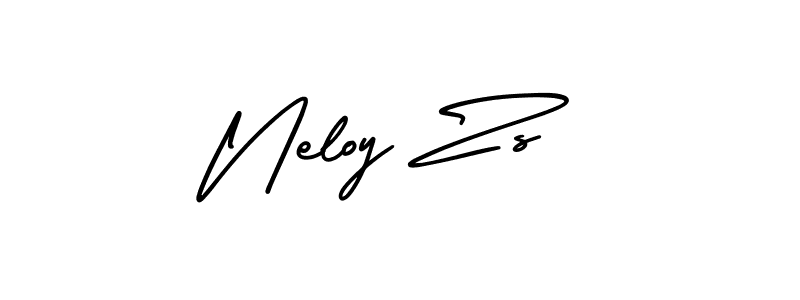 Design your own signature with our free online signature maker. With this signature software, you can create a handwritten (AmerikaSignatureDemo-Regular) signature for name Neloy Zs. Neloy Zs signature style 3 images and pictures png