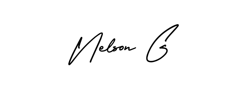 Similarly AmerikaSignatureDemo-Regular is the best handwritten signature design. Signature creator online .You can use it as an online autograph creator for name Nelson G. Nelson G signature style 3 images and pictures png