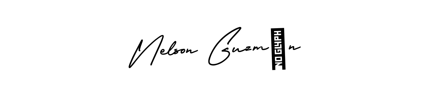 Also You can easily find your signature by using the search form. We will create Nelson Guzmán name handwritten signature images for you free of cost using AmerikaSignatureDemo-Regular sign style. Nelson Guzmán signature style 3 images and pictures png