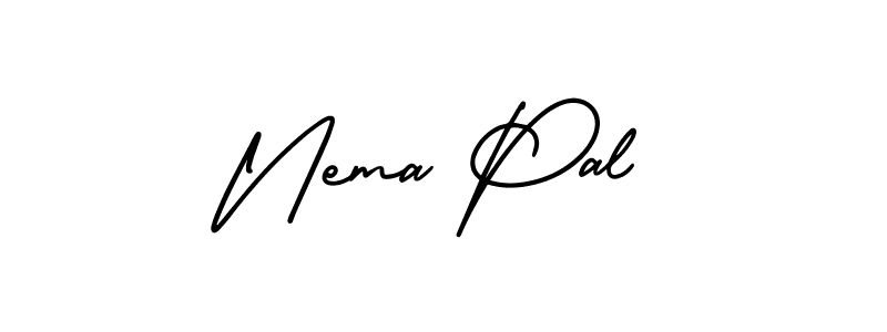 Design your own signature with our free online signature maker. With this signature software, you can create a handwritten (AmerikaSignatureDemo-Regular) signature for name Nema Pal. Nema Pal signature style 3 images and pictures png