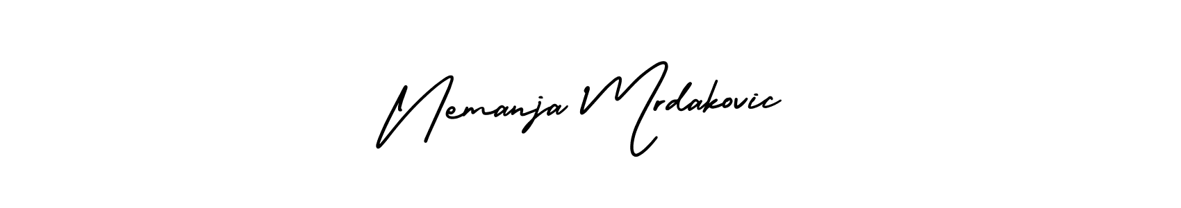 Use a signature maker to create a handwritten signature online. With this signature software, you can design (AmerikaSignatureDemo-Regular) your own signature for name Nemanja Mrdakovic. Nemanja Mrdakovic signature style 3 images and pictures png